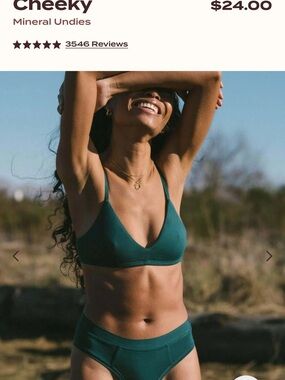 Cheeky Mineral Undies - Teal Hu-Ha